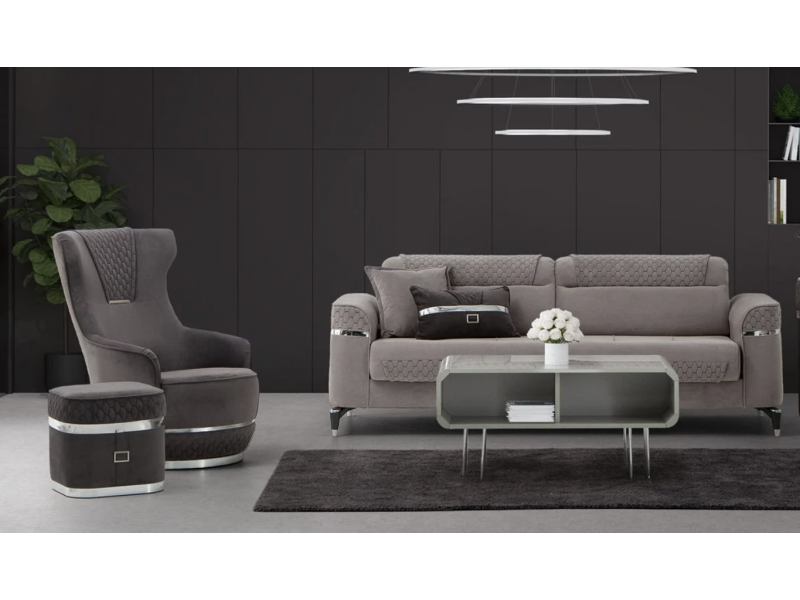 Veyron Koltuk Takımı - Gri