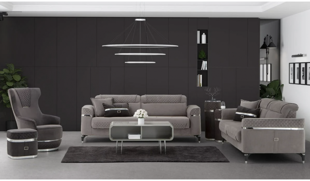 Veyron Koltuk Takımı - Gri